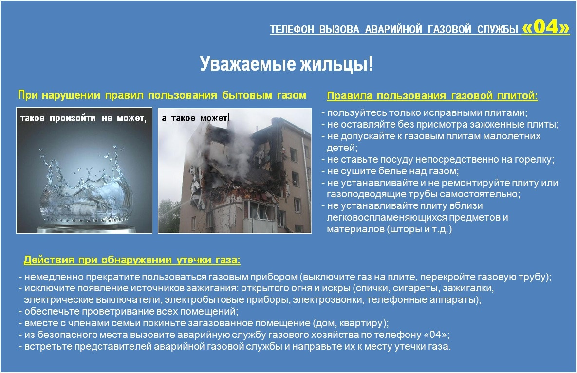 03-Правила пользования газовой плитой